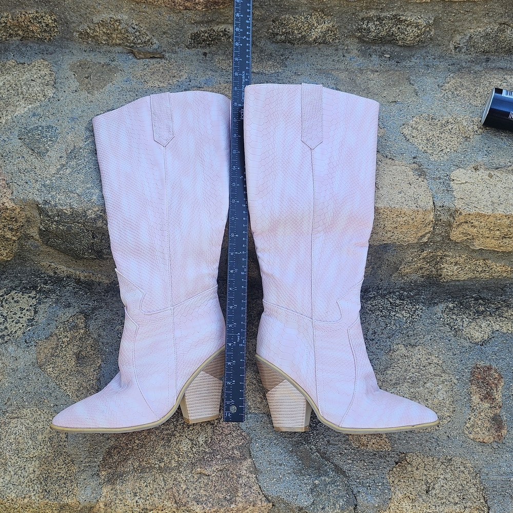 Pink Heeled Boots for Women - fendi-esque heels - just look !